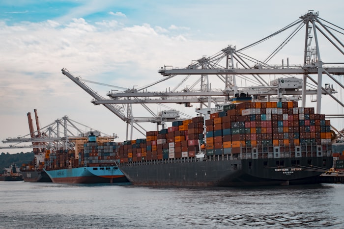 Bulk copper lots palletised and container-ready for export from Port Everglades